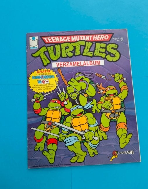 Turtles - euroflash semic sticker album 156/180, Ophalen of Verzenden, Gebruikt