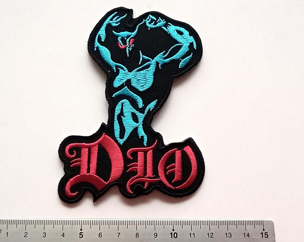 Dio prachtige shaped devil patch 69 black sabbath rainbow, Verzenden, Nieuw, Kleding