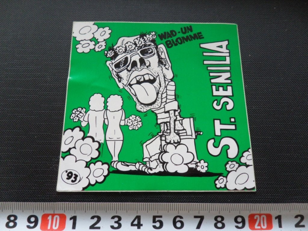 sticker St, Senilia 1993 Wad-un blomme   strip, Ophalen, Zo goed als nieuw