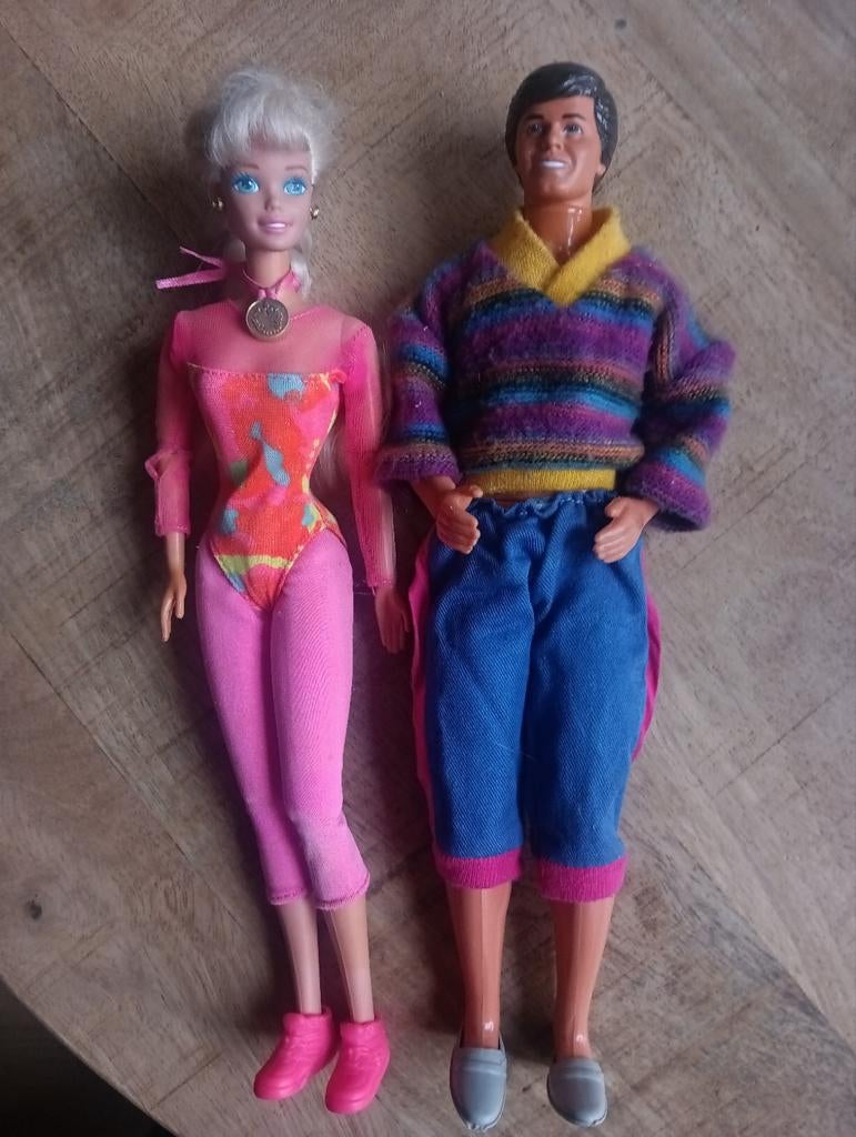Vintage Barbies( Barbie en Ken), Ophalen of Verzenden, Zo goed als nieuw, Pop
