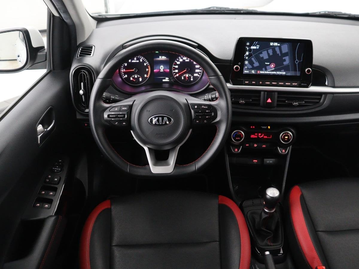 Kia Picanto 1.0 DPi GT-Line | Leder | Carplay | Camera | Nav, Auto's, Kia, Voorwielaandrijving, Gebruikt, 4 stoelen, Automatische klimaatregeling