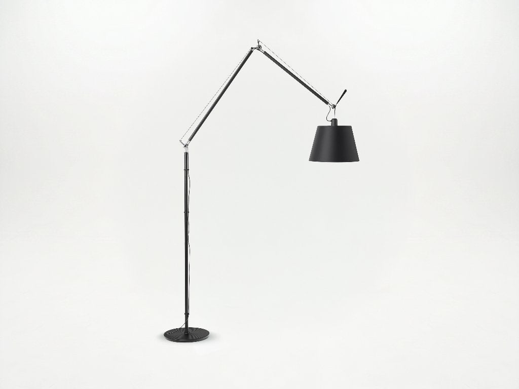 Artemide Tolomeo Mega Terra – Zwart | Michele De Lucchi, Huis en Inrichting, Ophalen, 200 cm of meer, Design, E27 (groot)