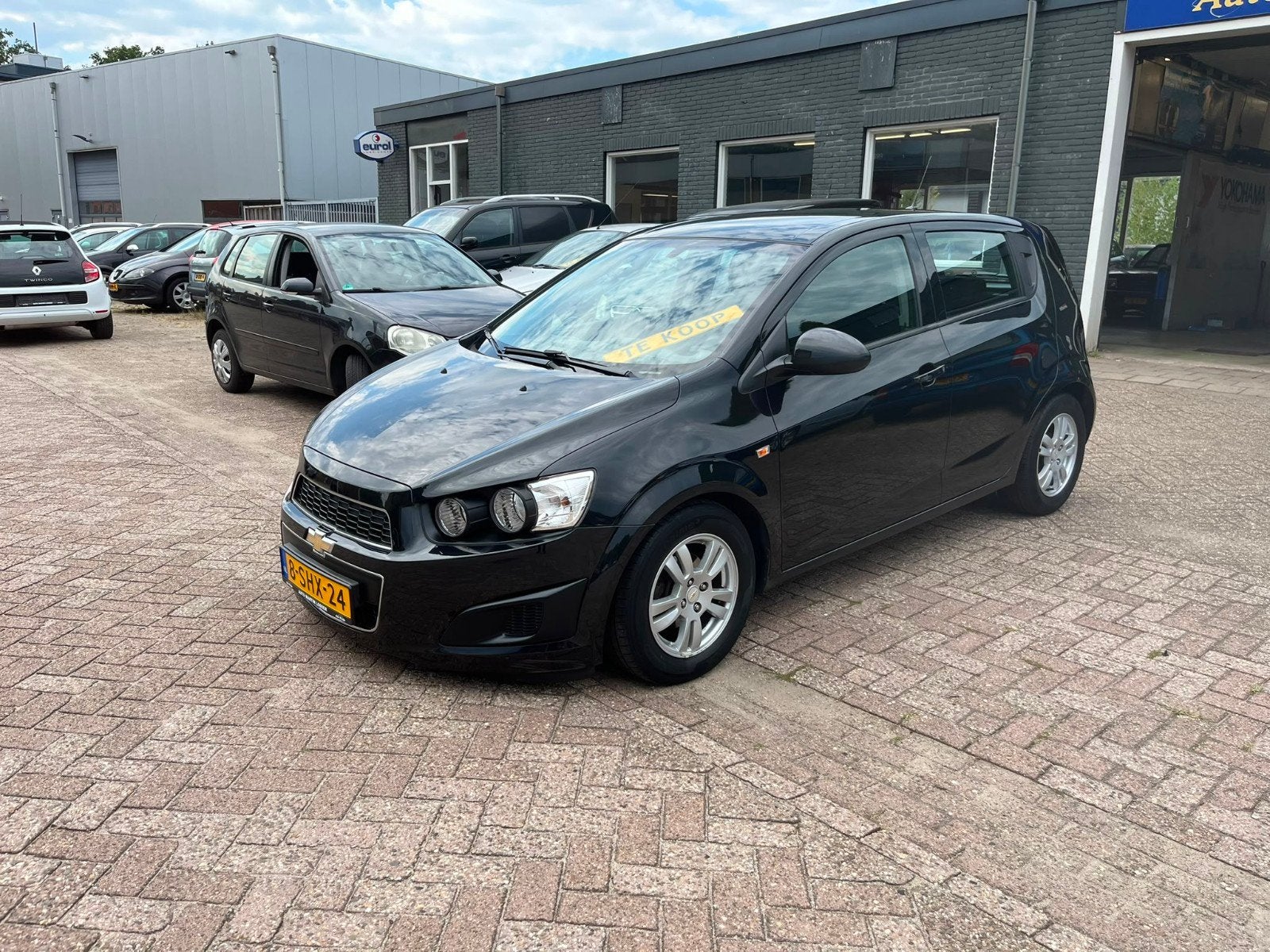 Chevrolet Aveo 1.2 5-DEURS 2013 Zwart Airco APK 56161KM, 40 €/maand, Aveo, 4 cilinders, 1229 cc