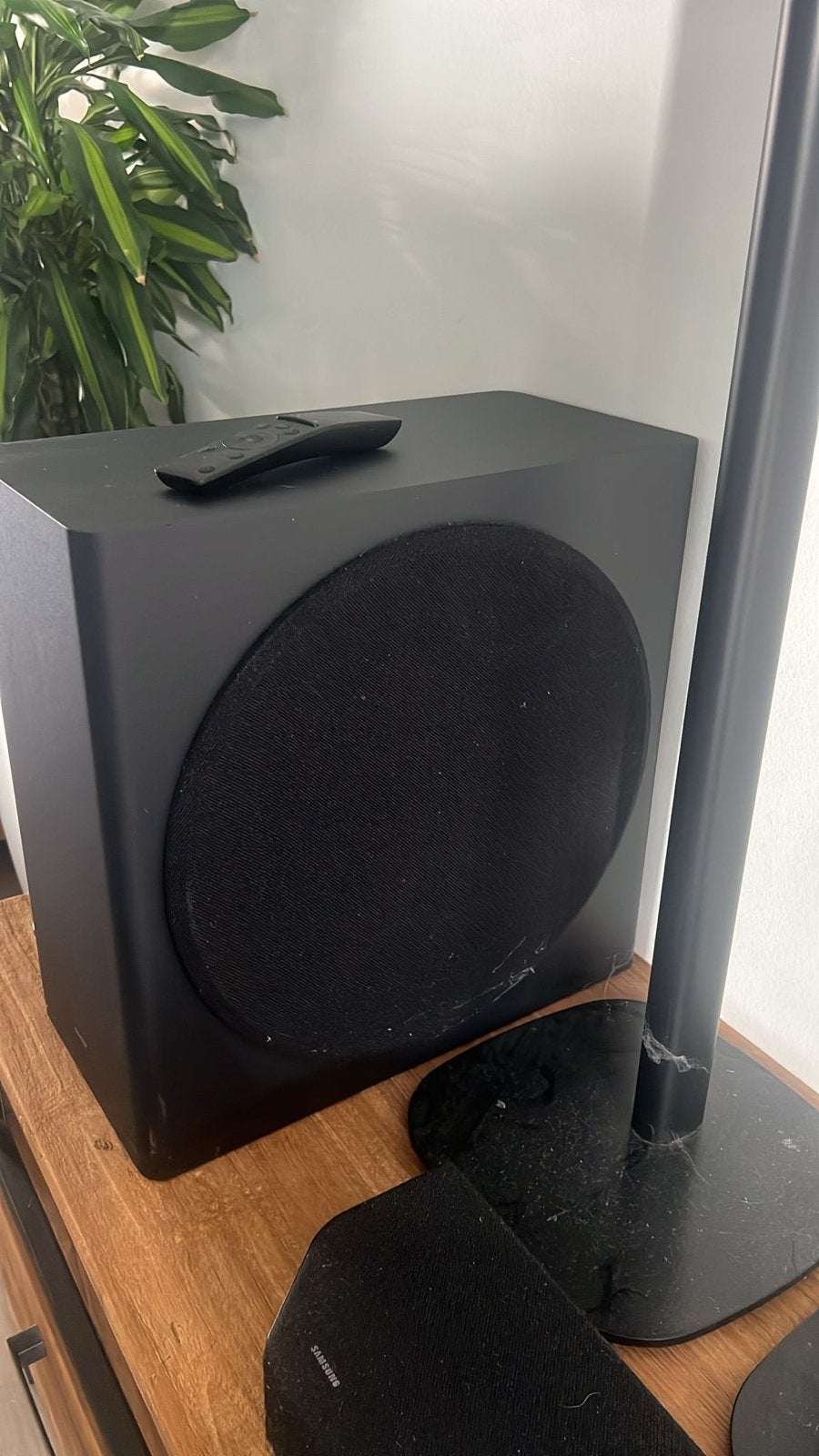 Complete Samsung Soundbar Set met Subwoofer en Achterluidspr, Audio, Tv en Foto, Home Cinema-sets, Ophalen of Verzenden, Zo goed als nieuw