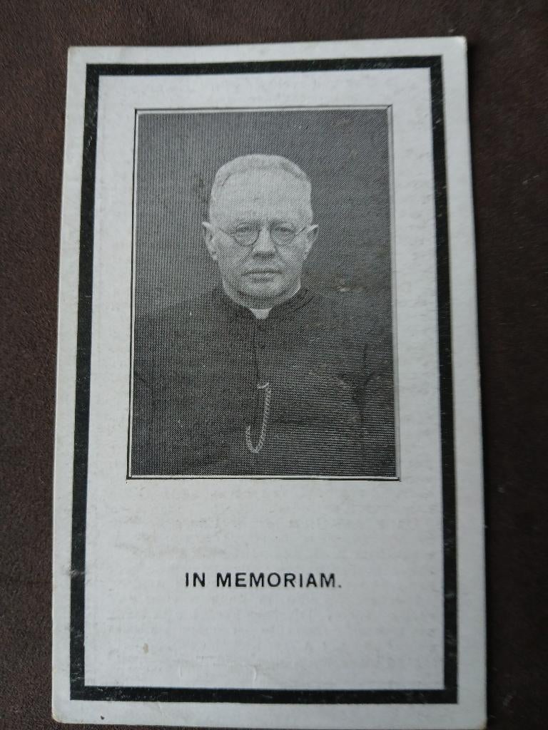 pastoor eersel overl 1935, Verzamelen, Verzenden, Bidprentje