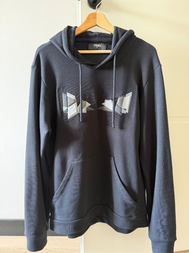 Fendi hoodie (eyes), Maat 48/50 (M), Zwart, Ophalen of Verzenden, Zo goed als nieuw