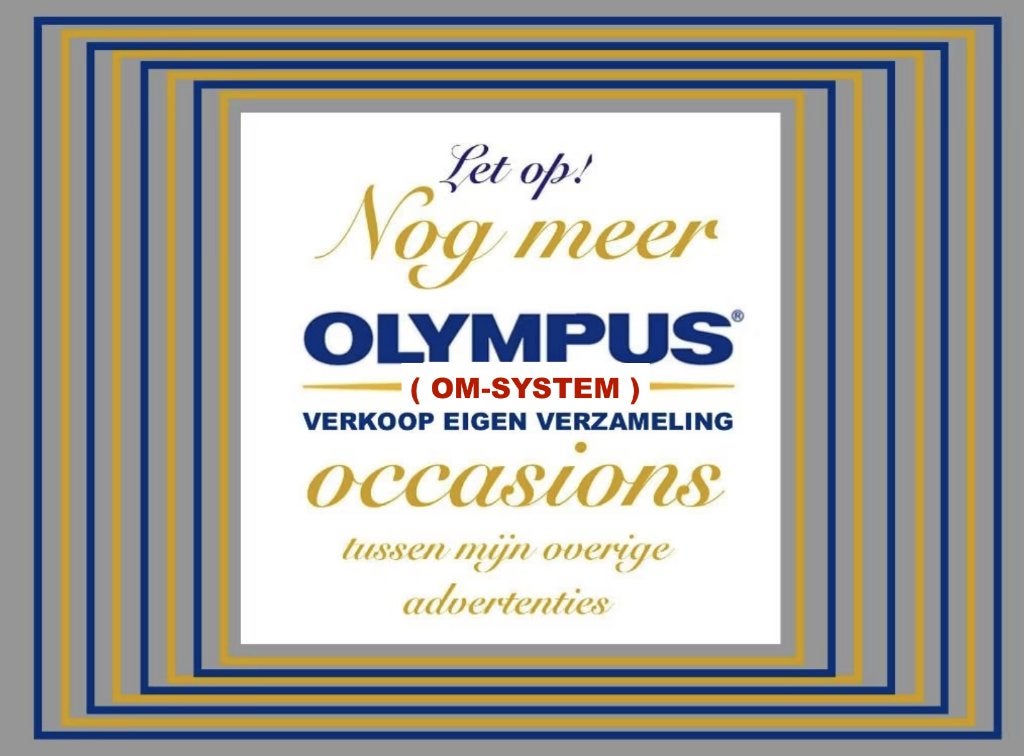 OM-System / OLYMPUS OCCASIONS uit eigen verzameling, Ophalen of Verzenden, 1980 tot heden
