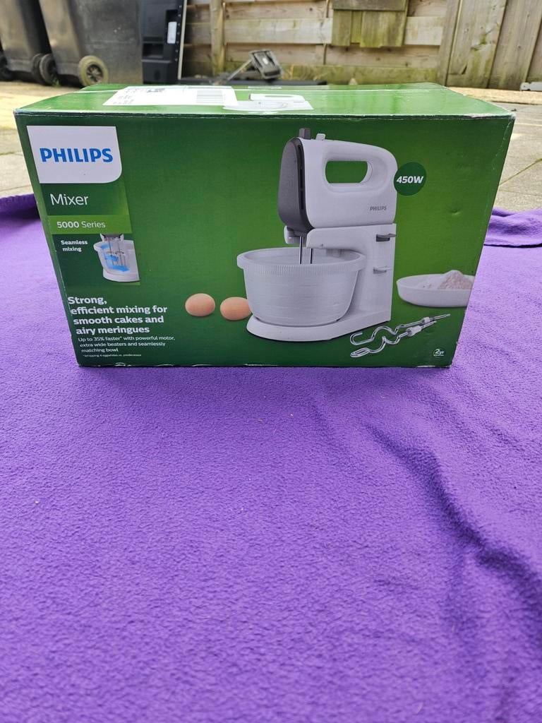 Philips Mixer 5000 Serie - Nieuw in doos, 1 tot 2 liter, Verzenden, Nieuw, 3 snelheden of meer