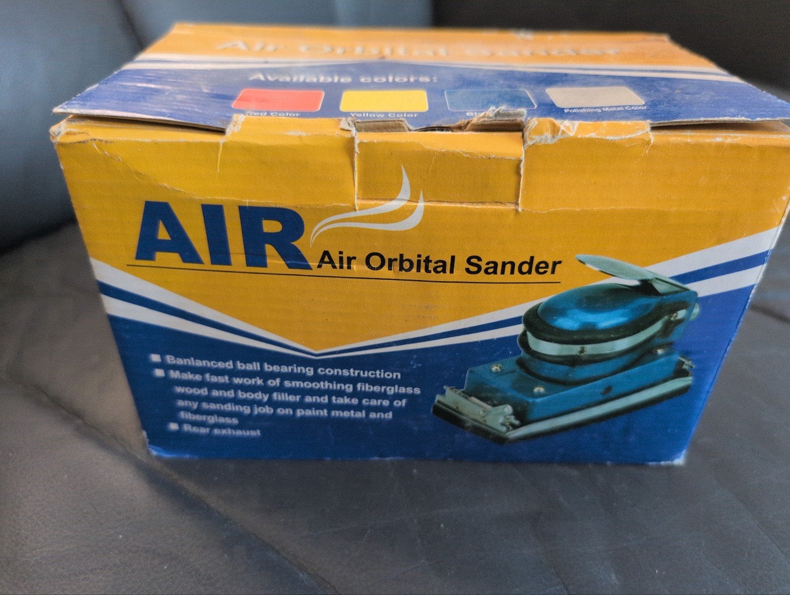 Air Orbital Sander - Pneumatische Schuurmachine, Ophalen of Verzenden, Zo goed als nieuw, Minder dan 600 watt, Overige typen