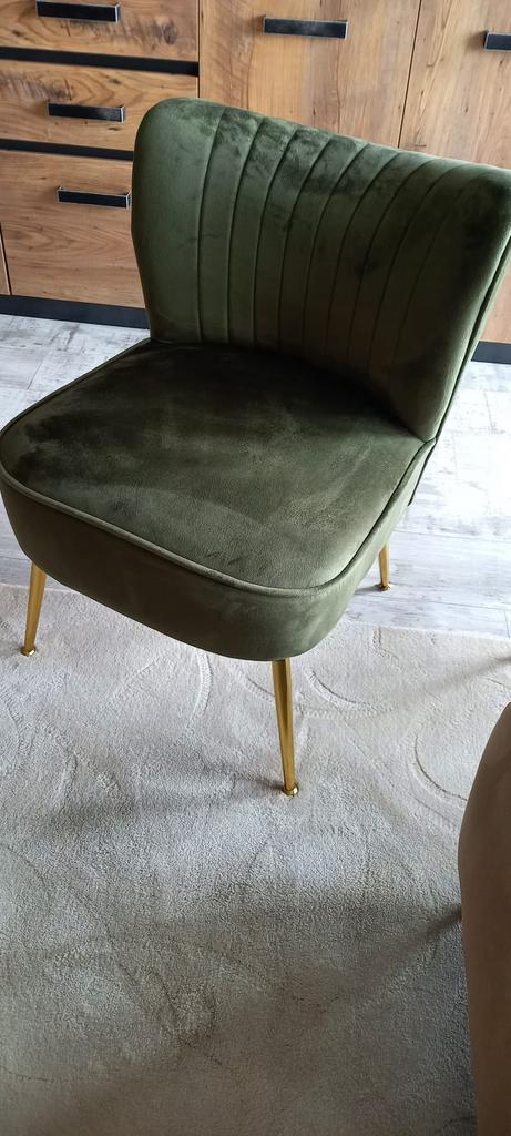 Velvet fauteuil, Huis en Inrichting, Stoelen, Zo goed als nieuw, Eén, Overige kleuren, Ophalen