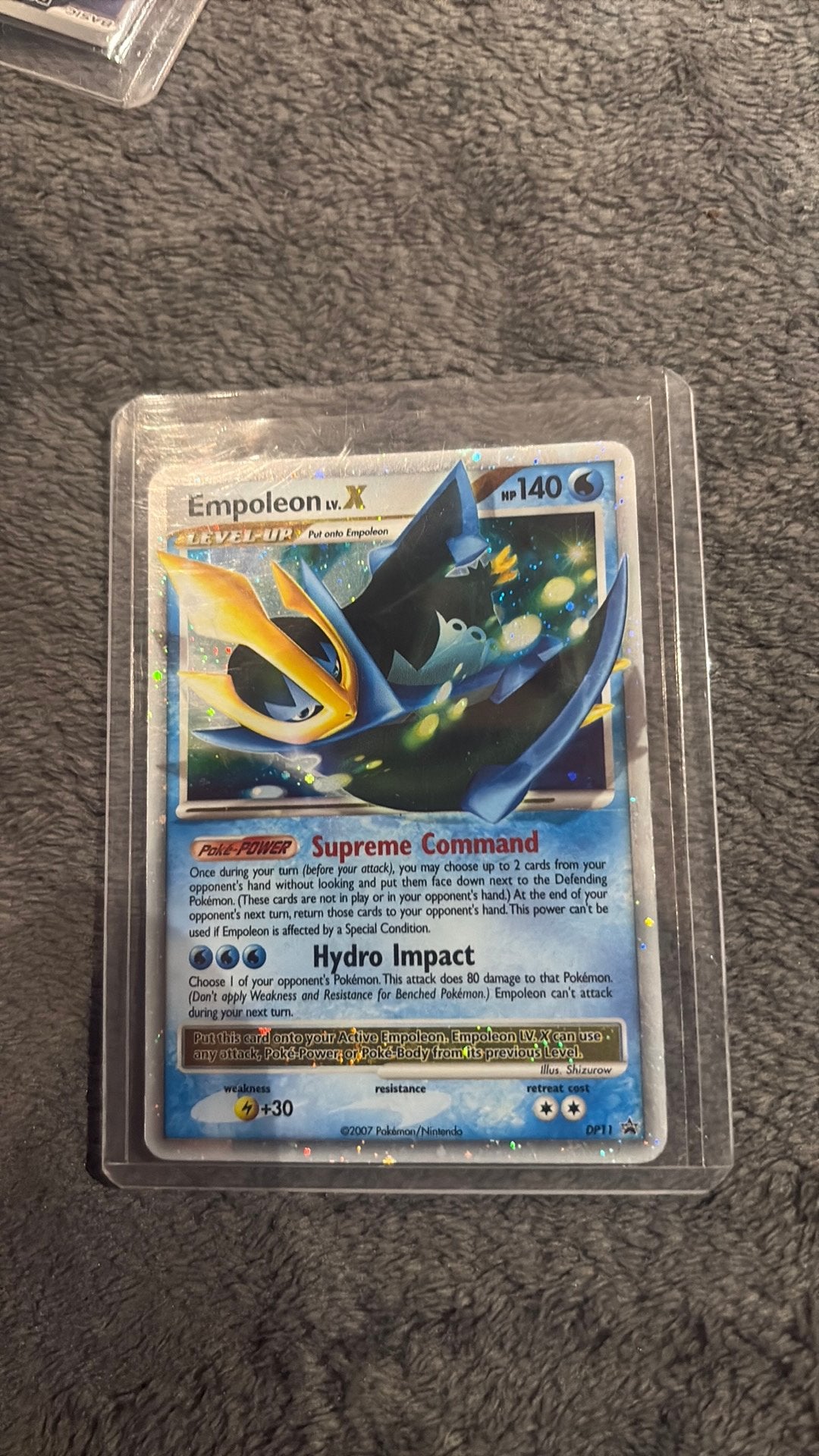 Empoleon LV.X Pokémon kaart, Ophalen of Verzenden, Gebruikt, Losse kaart