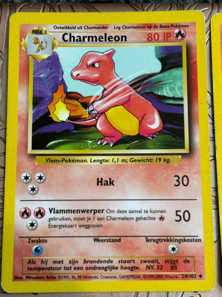 Pokemon kaart Charmeleon (NL), Ophalen of Verzenden, Zo goed als nieuw