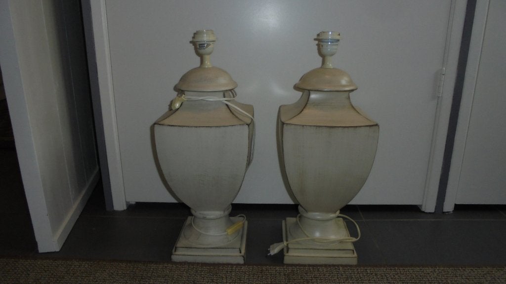 2 schemerlamp voeten H55cm, Ophalen, Overige materialen, Gebruikt, 55 cm