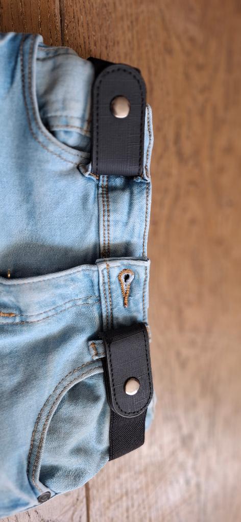 Zwarte elastische riem voor kinderen - verstelbaar, Minder dan 3 cm, Minder dan 80 cm, Zwart, Nieuw