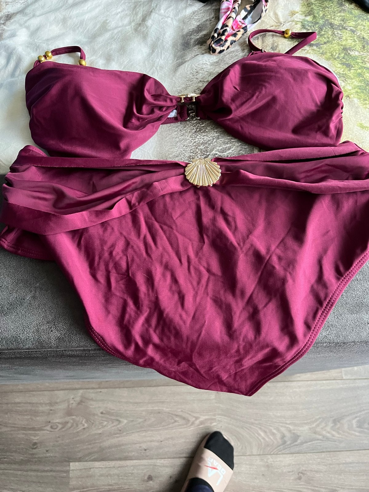 Nieuwe Bikini - Maat 46 (valt als), Ophalen of Verzenden, Nieuw, Paars, Bikini
