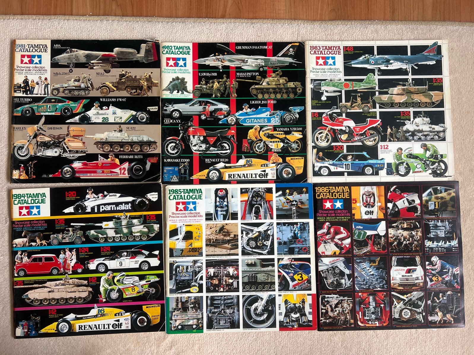 Tamiya catalogi '81-'88, '97 + 2x Radio Control Guide Book, Ophalen, Gebruikt, Tamiya, Groter dan 1:32