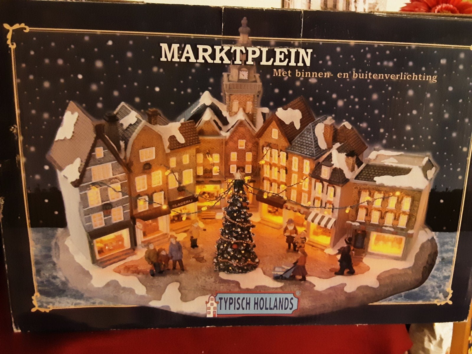 Typisch Hollands Marktplein kerstdorp kersthuisje kerst, Ophalen of Verzenden