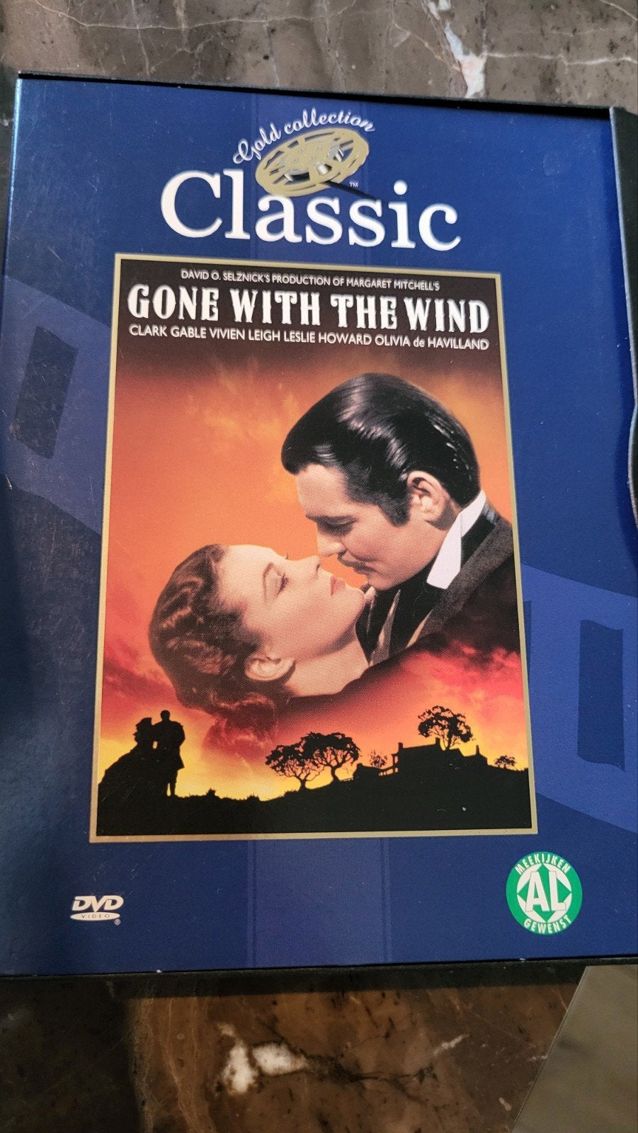 Gone With The Wind - Gold Collection Classic DVD, Cd's en Dvd's, Engels, Italiaans, Inclusief doosje, Zo goed als nieuw