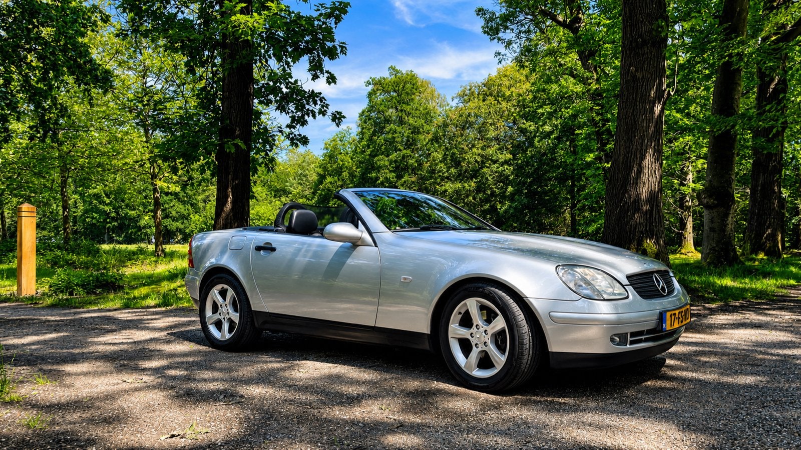 Mercedes-Benz SLK200 /airco/cruise/automaat 2001 zilvergrijs, Automaat, 1998 cc, 4 cilinders, Cabriolet