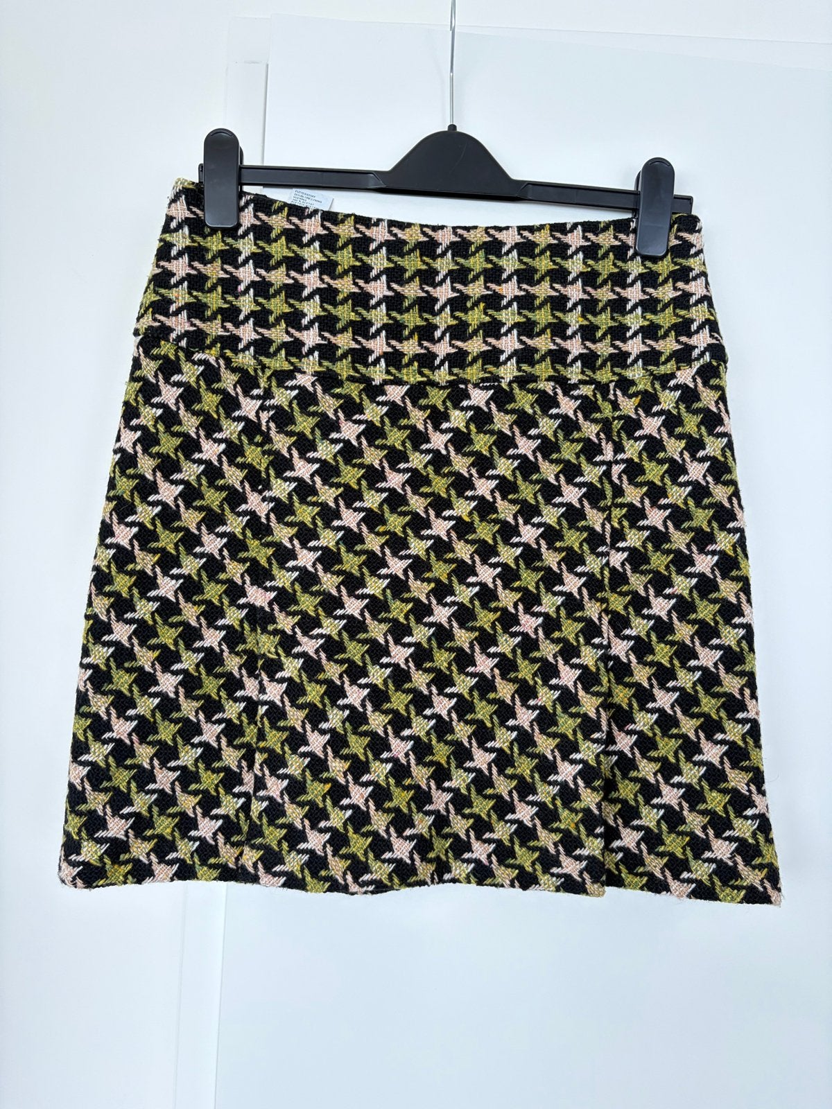 Hirsch mini rok met pied-de-poule print maat 36, Kleding | Dames, Zo goed als nieuw, Maat 36 (S), Boven de knie, Meerkleurig