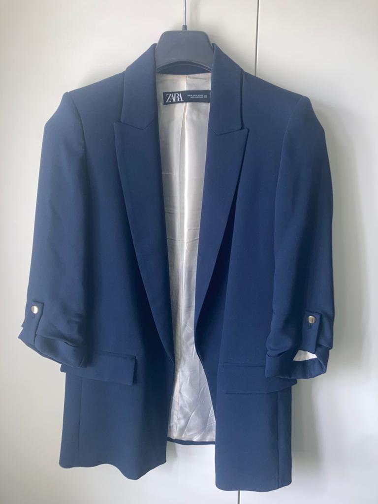 Blazer zara, Kleding | Dames, Ophalen of Verzenden, Zo goed als nieuw, Blauw