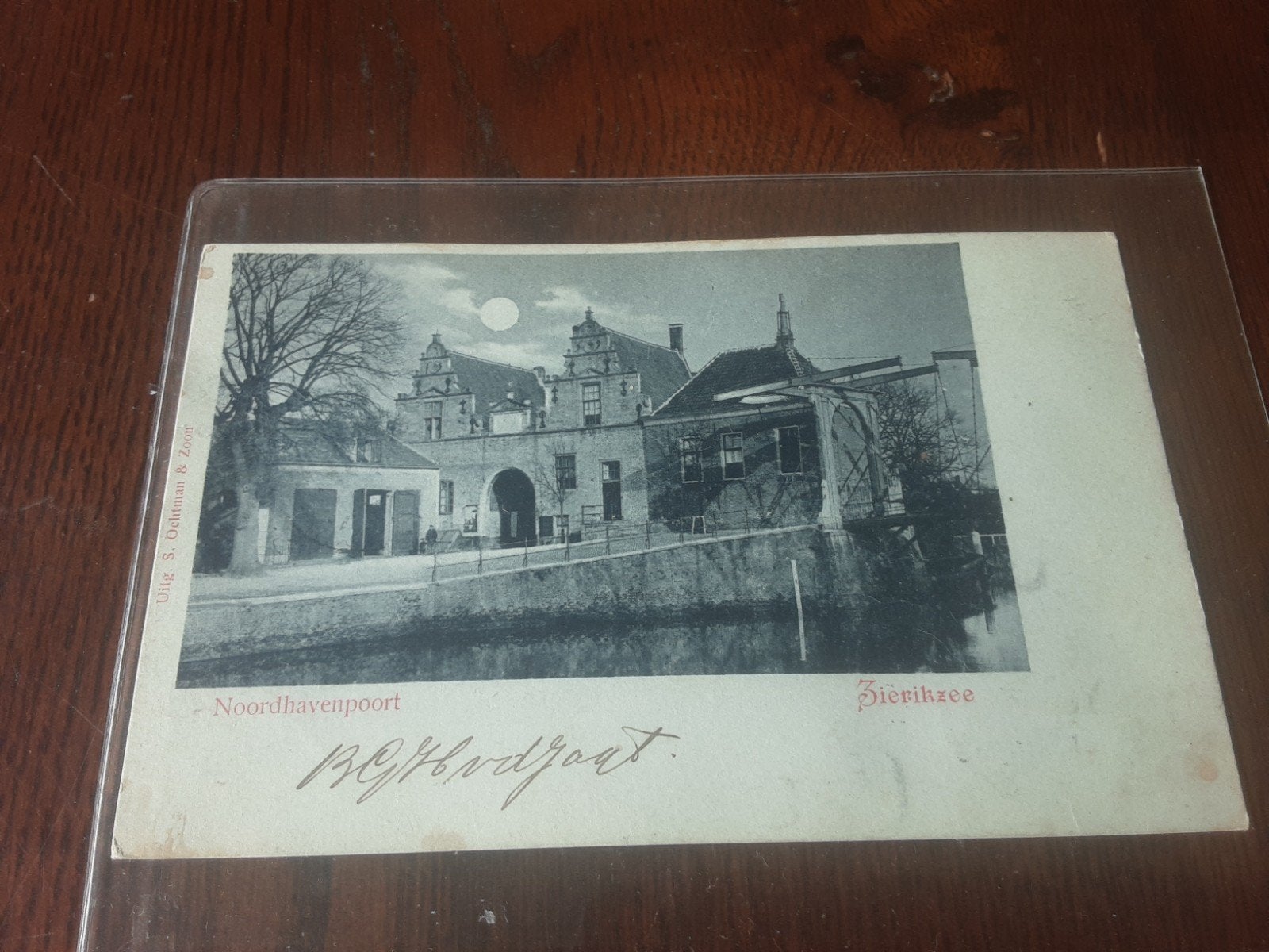 Zeer oude ansichtkaart Zierikzee Noordhavenpoort, Ophalen of Verzenden, Voor 1920, Gelopen, Zeeland