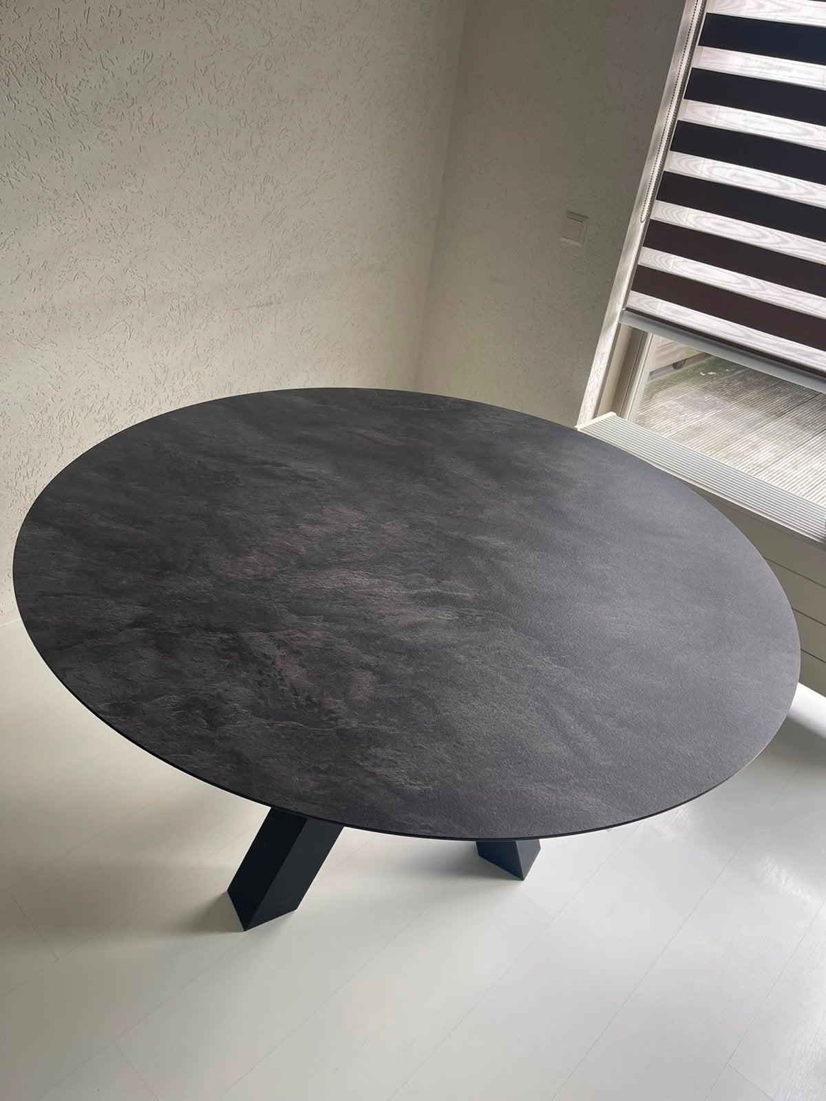 Eettafel Ronde van Hogenboezem 130 cm, Ophalen, Overige materialen, 100 tot 150 cm, Rond