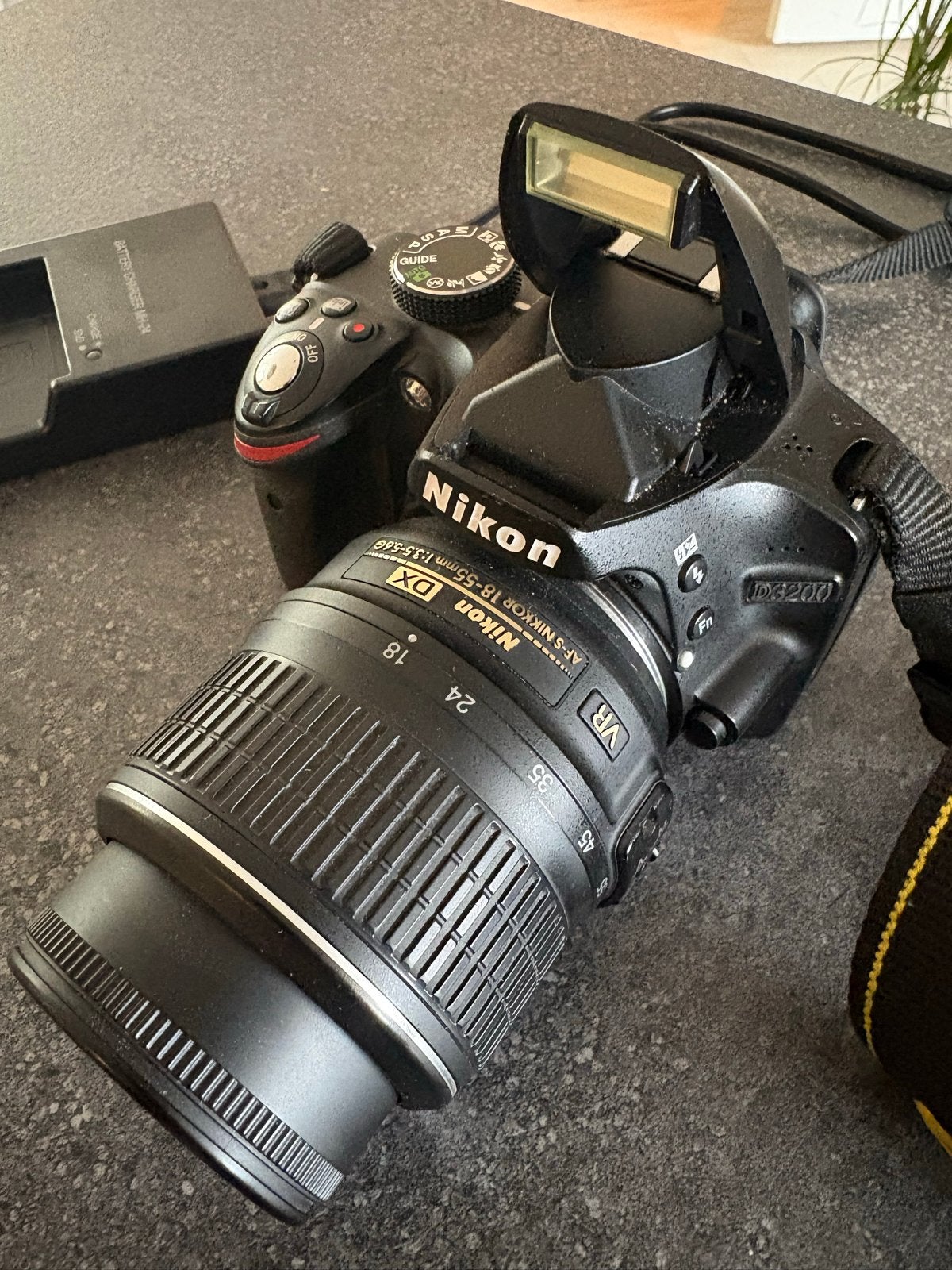 Nikon D3200 spiegelreflexcamera met 18-55mm lens, Ingebouwde flitser, Gebruikt, Spiegelreflex, Ophalen of Verzenden