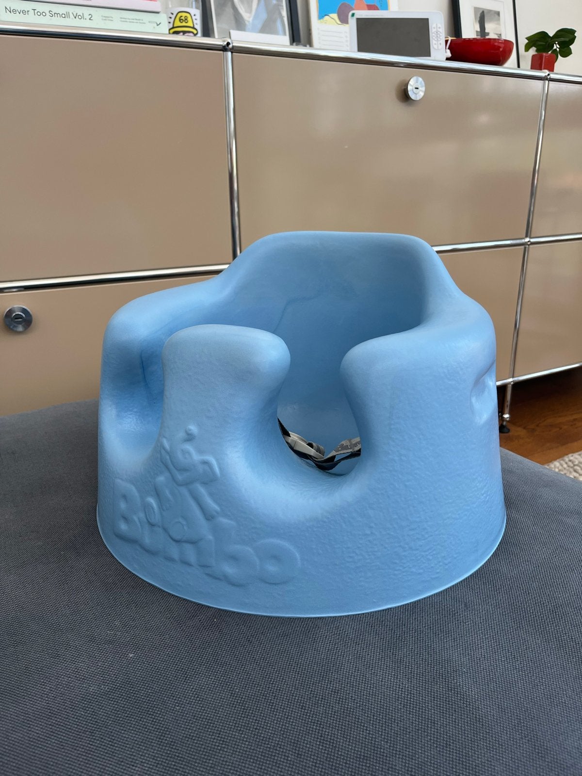 Bumbo zitje blauw met gordel, Ophalen of Verzenden, Gebruikt, Overige typen, Gordel(s)
