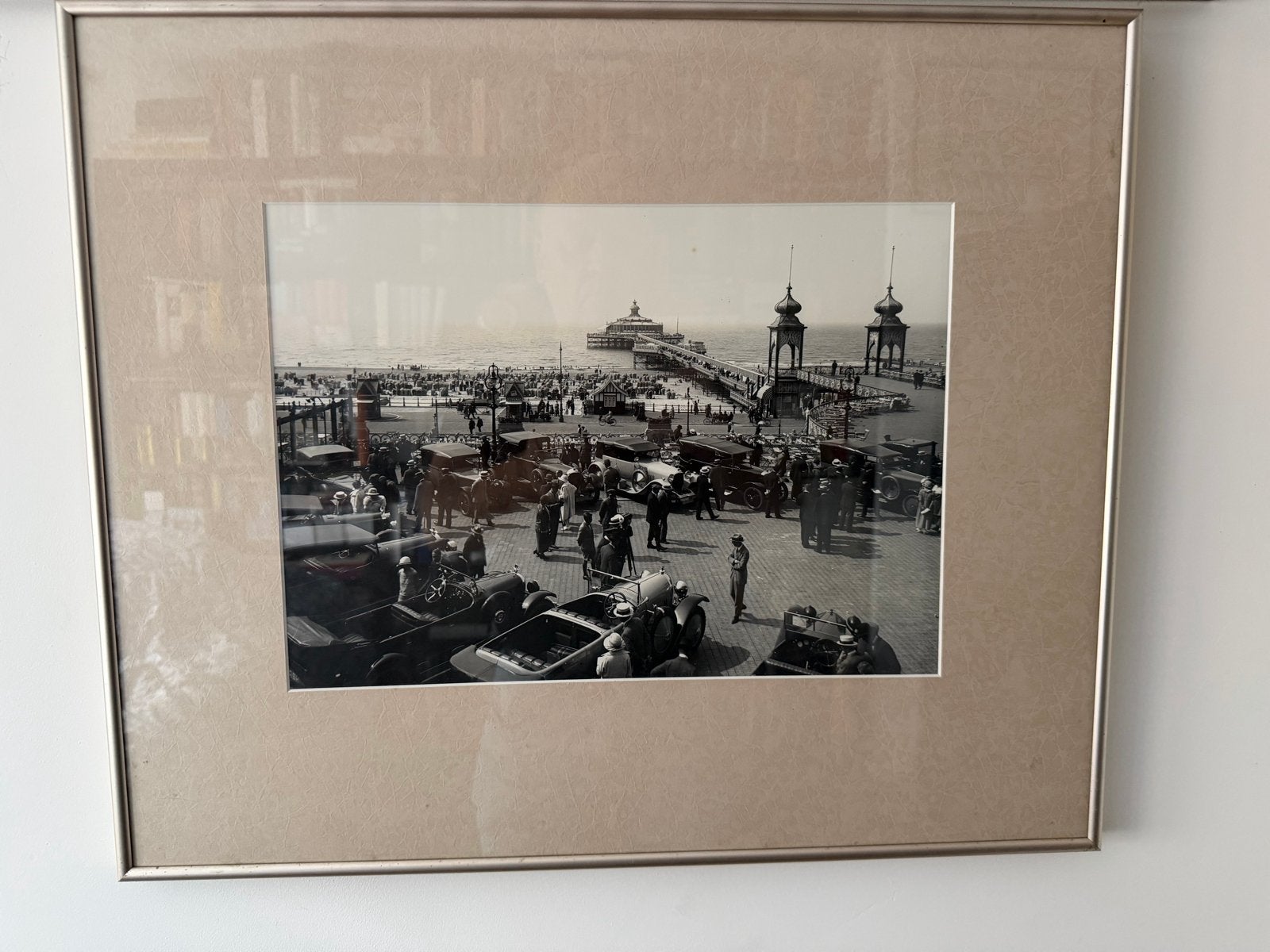 Parkeren  vh Kurhaus, Scheveningen, ca.1925 Originele foto, Antiek en Kunst, Ophalen, Foto, Fotografie, Ingelijst