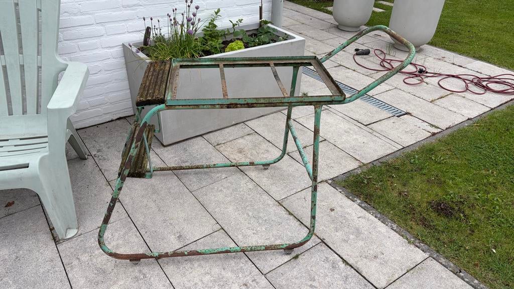 Ouderwetse pluk-slee voor fruitteelt - uniek decoratie, Antiek en Kunst, Ophalen