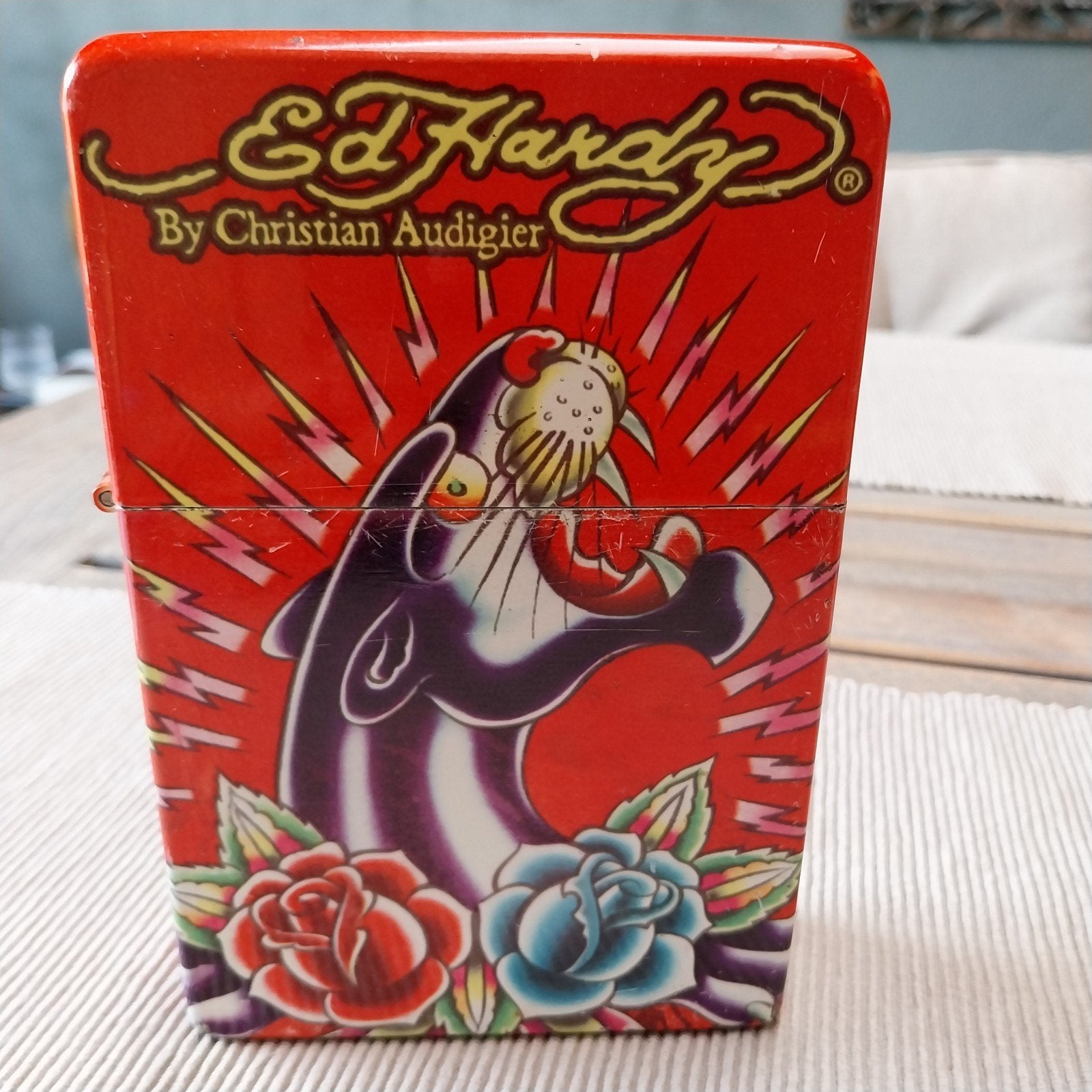 Ed Hardy by Christian Audigier grote aansteker panter, Verzamelen, Ophalen of Verzenden, Aansteker