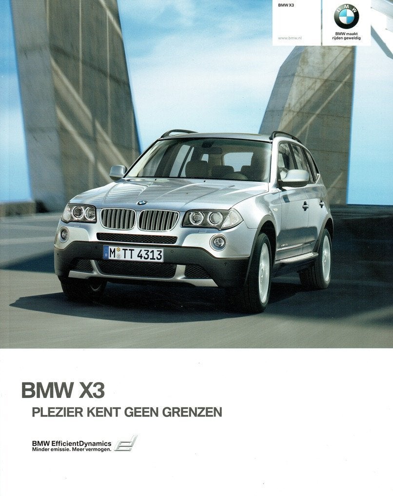 Folder BMW X3 (2010), Verzenden, Zo goed als nieuw, BMW