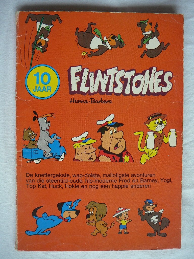 10 jaar de Flintstones, Eén stripboek, Ophalen of Verzenden, Gelezen
