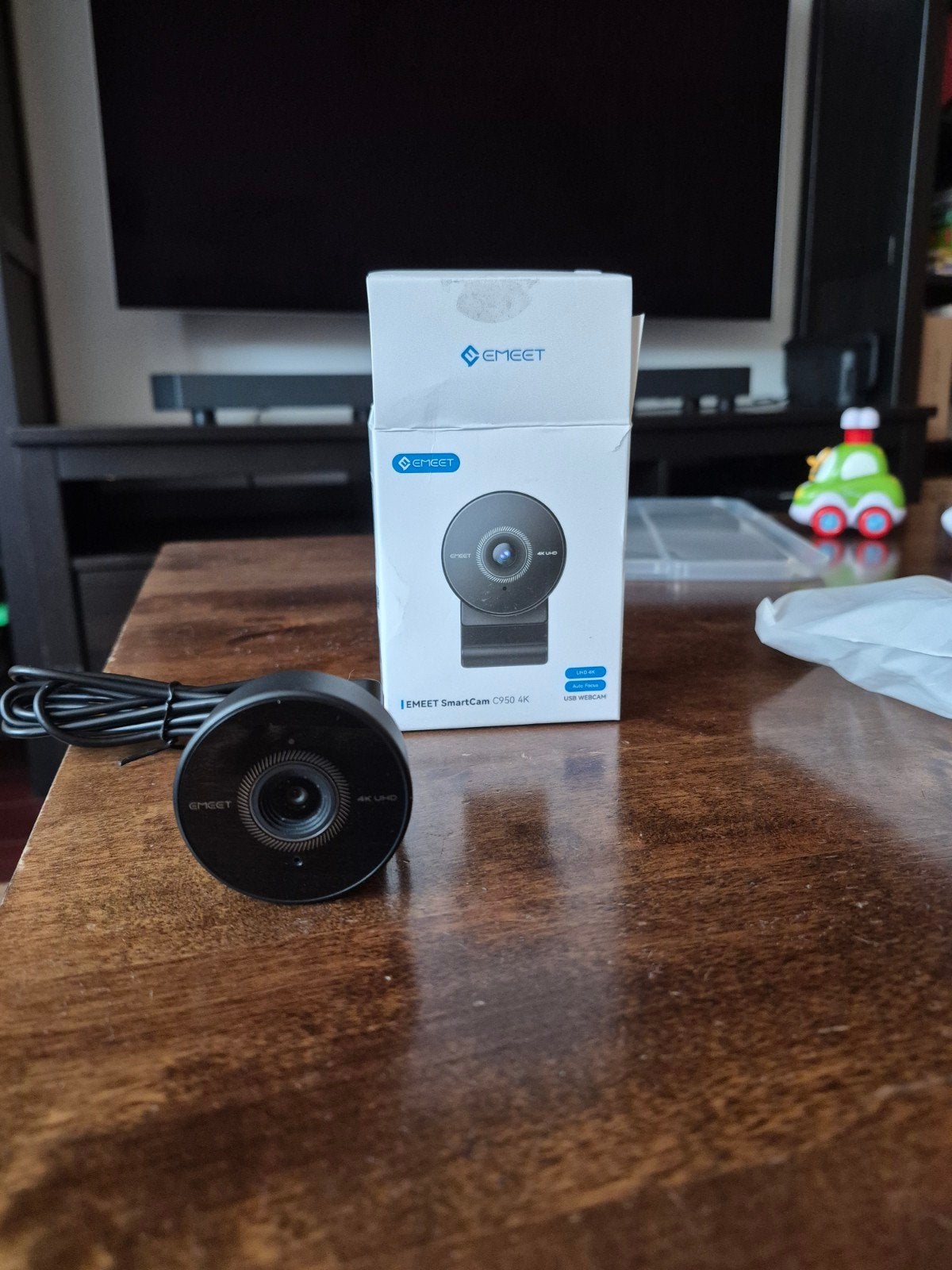 EMEET SmartCam C950 4k USB Webcam, Computers en Software, Webcams, EMEET, Ophalen of Verzenden, Zo goed als nieuw, Monitorclip