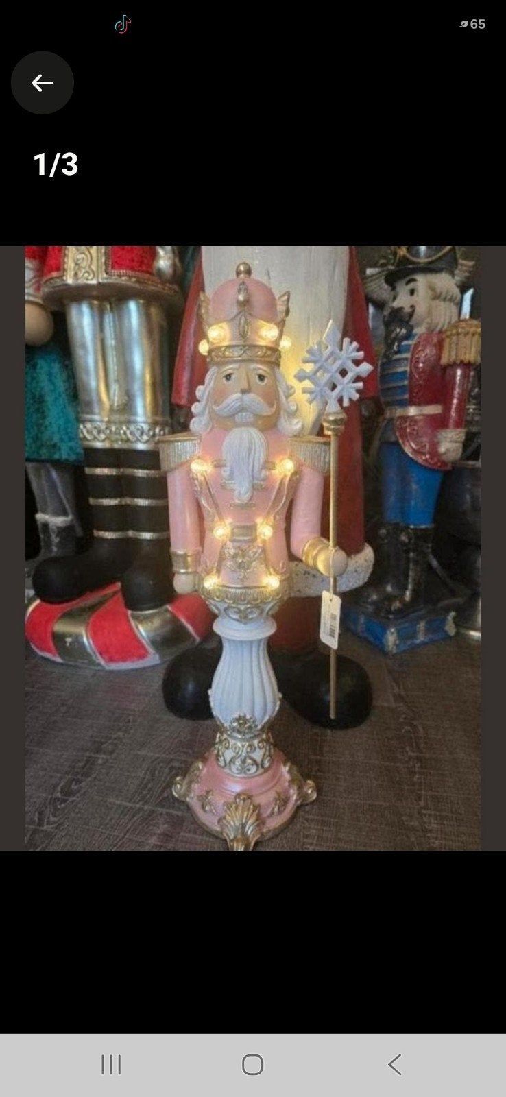 Prachtige decoratieve notenkraker kandelaar. Ideaal voor de, Diversen, Ophalen of Verzenden, Nieuw