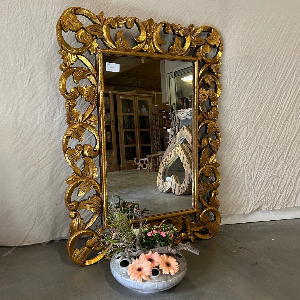 Barok spiegel - houten lijst - Goud - 120 x 90 cm- TTM Wonen