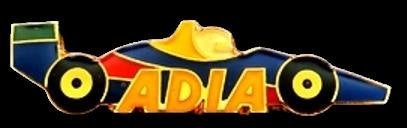 Adia racewagen pin-groot, Verzenden, Nieuw, Transport, Speldje of Pin