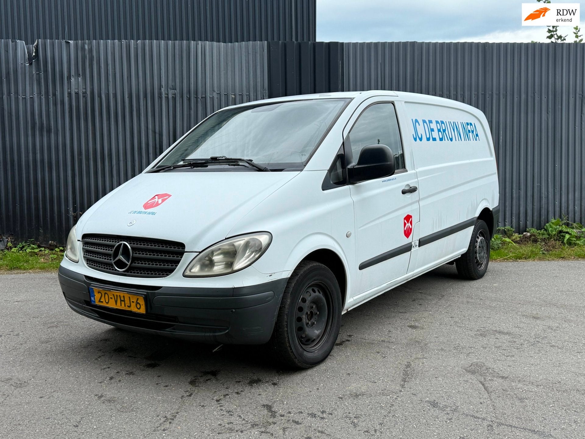 Mercedes-Benz Vito 109 CDI 320 3 Zits I Airco I APK 4-2027 I, Auto's, Electronic Stability Program (ESP), Gebruikt, Wit, Bedrijf