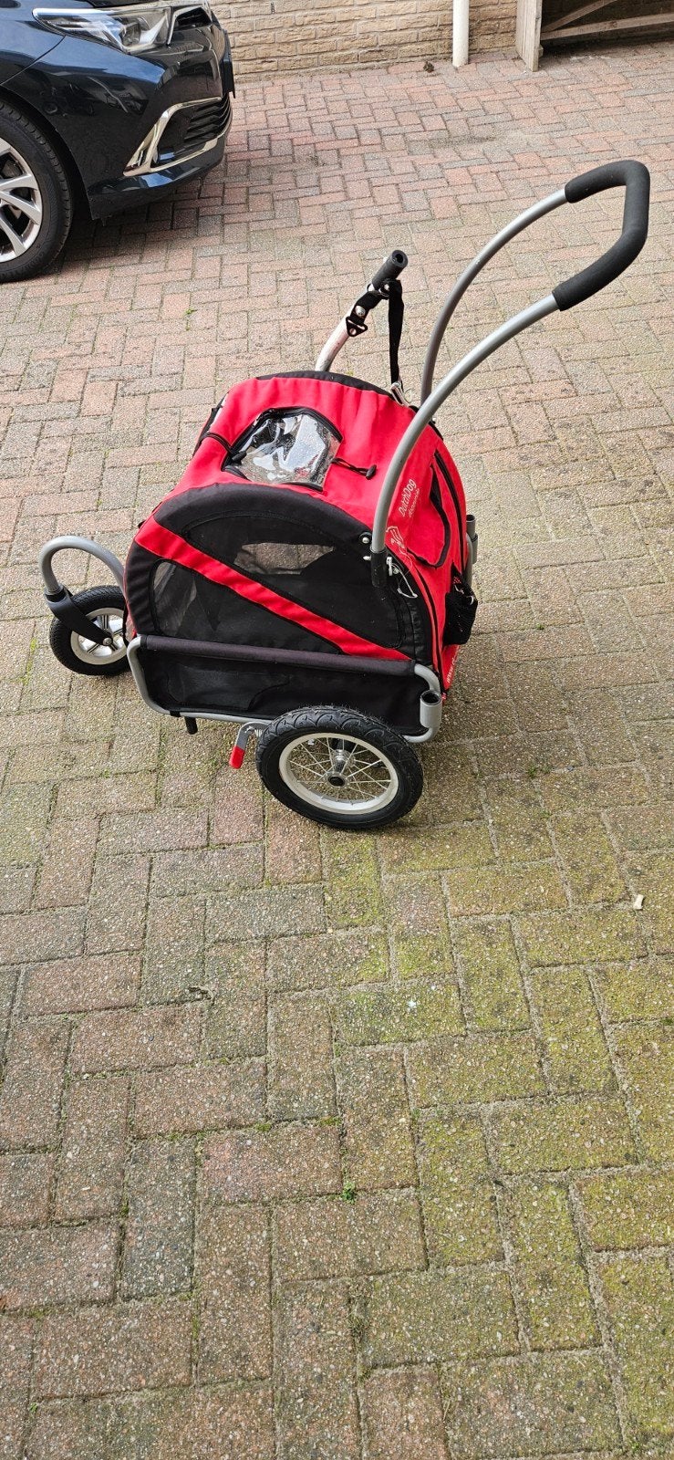 Doggy ride mini fietskar, Doggyride, Ophalen, Zo goed als nieuw, Hondenfietskar
