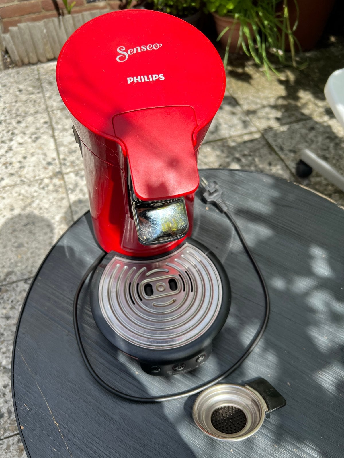 Philips Senseo Koffiezetapparaat Rood - Zo goed als nieuw, Witgoed en Apparatuur, Koffiezetapparaten, Koffiepads en cups, Koffiemachine