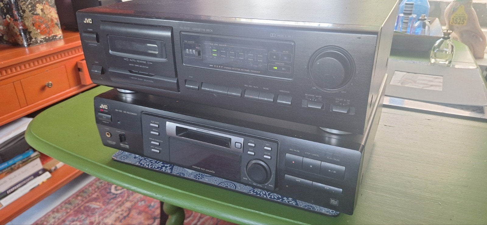 JVC MD Recorder XM-448 en Cassettedeck TD-R272BK, Ophalen, JVC
