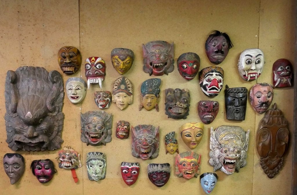 Masker MX5 Topeng Wayang Tribal Bali Java Shaman Indonesie, Ophalen of Verzenden