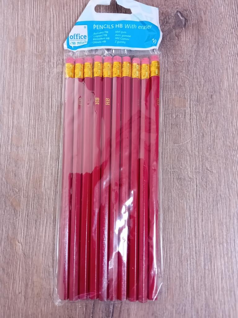 Potloden 10 stuks met gum NIEUW, Ophalen, Nieuw
