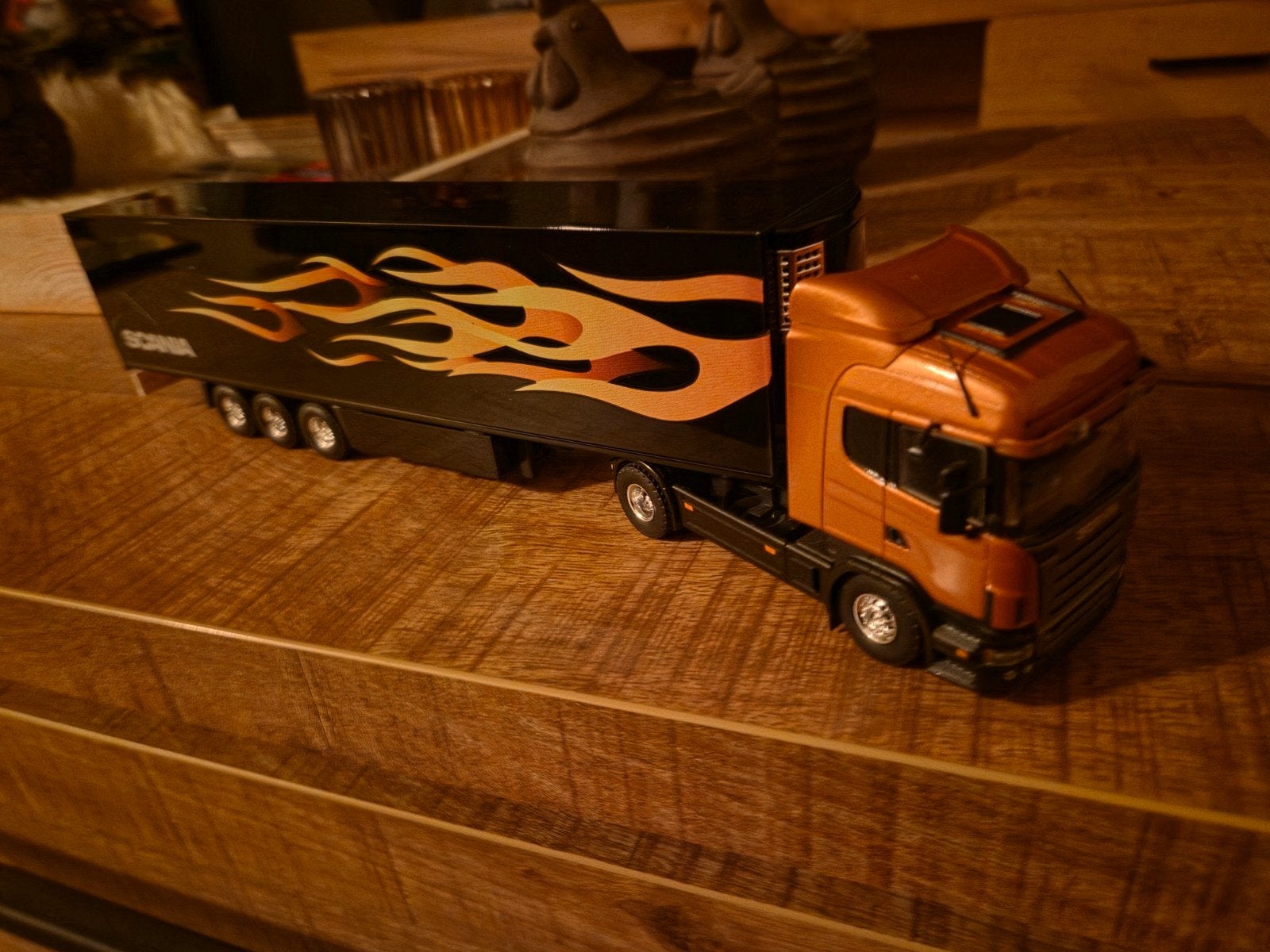 scania met vlam oplegger, Tekno, T, Nieuw, Tekno