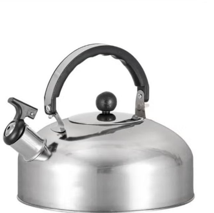 RVS Camping Waterkoker / Fluitketel (3 Liter), 1 tot 2 liter, Ophalen of Verzenden, Nieuw, Rvs