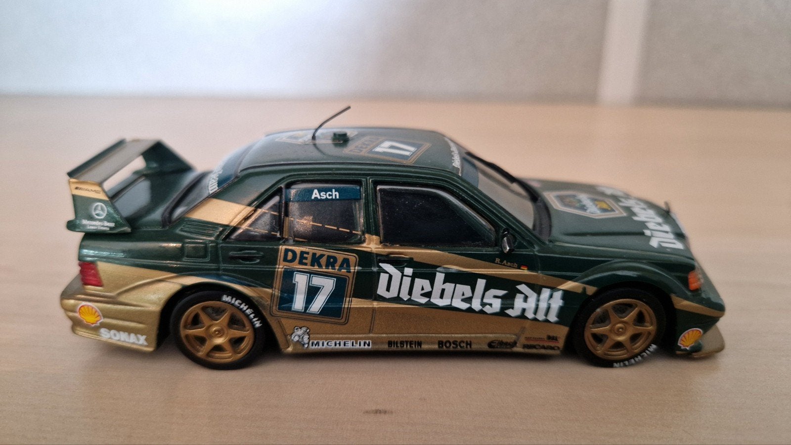 Minichamps Mercedes 190E 2.5-16 Evolution 2 Diebels Alt, Hobby en Vrije tijd, Modelauto's | 1:43, Ophalen of Verzenden