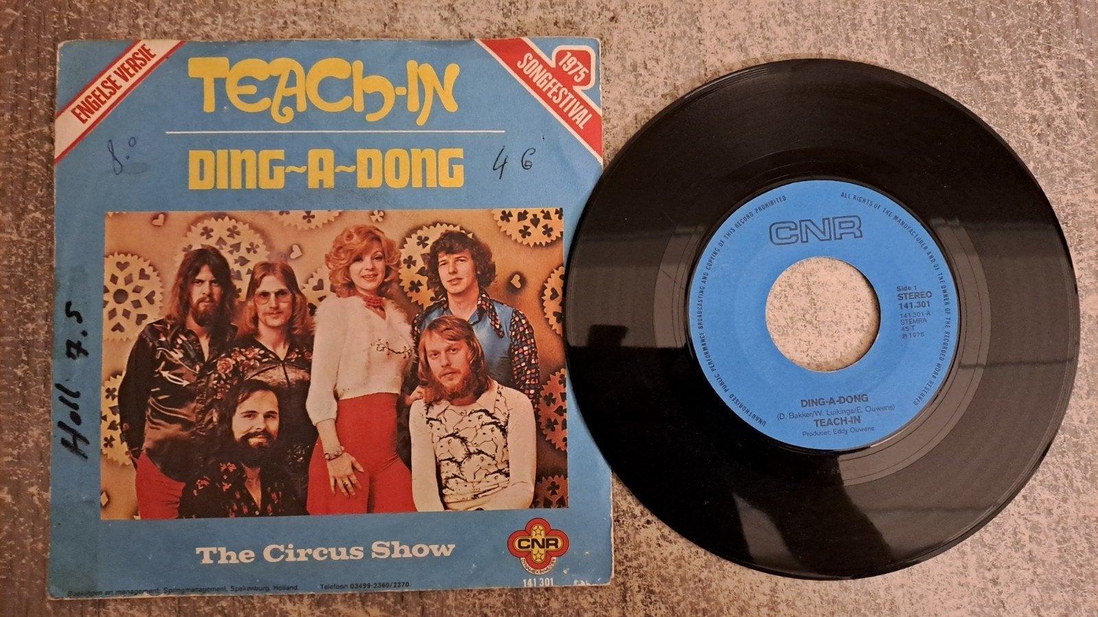 teach in  - ding-a-dong, Gebruikt, 7 inch, Pop, Fotohoes