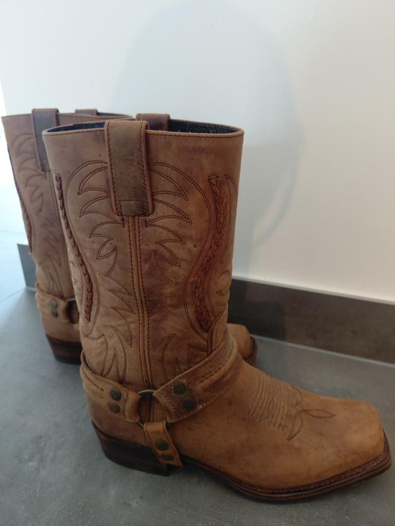 Sendra cowboy western boots 39 laarzen, Kleding | Dames, Ophalen of Verzenden, Zo goed als nieuw, Bruin, Hoge laarzen