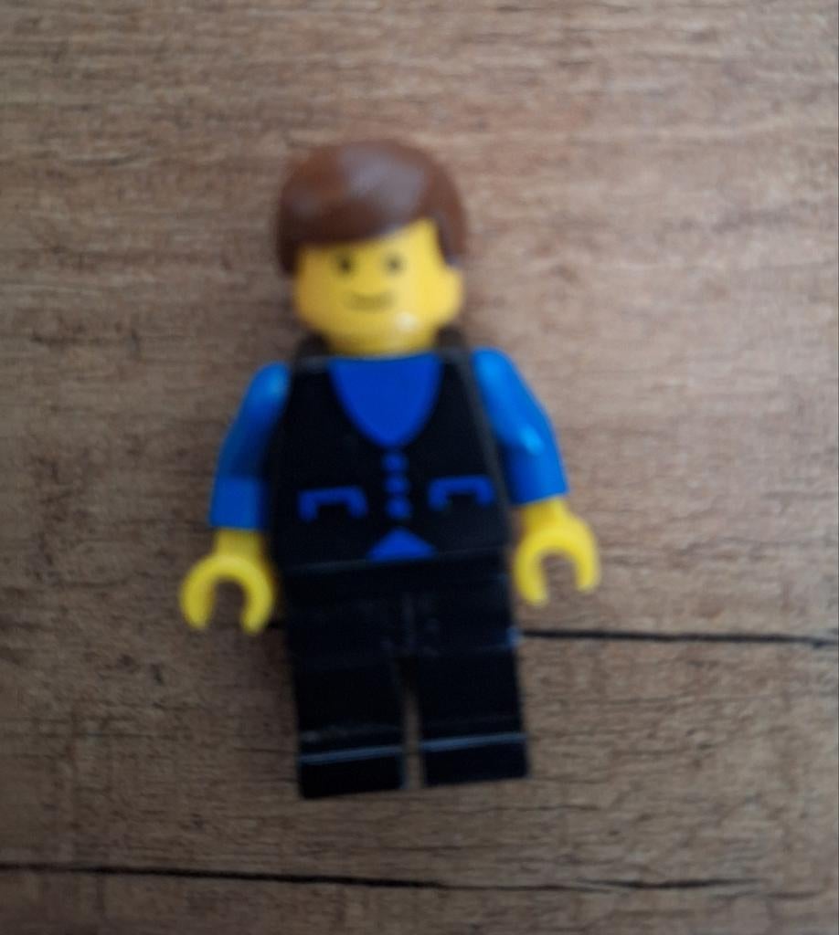 Lego Minifiguur Classic Town Man met Blauw Vest, Inclusief minifiguren, Lego, Ophalen of Verzenden, Minifiguur
